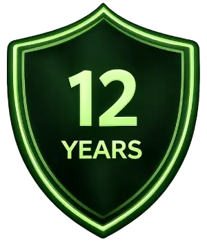 12 Years Product Warranty