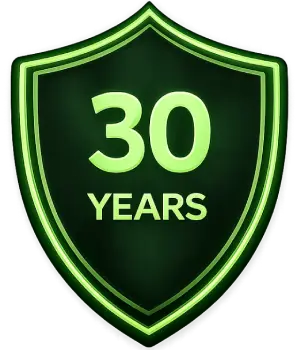 30 Years Linear Power Warranty